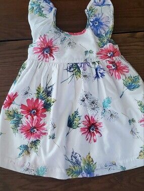 Baby GAP White Floral Dress